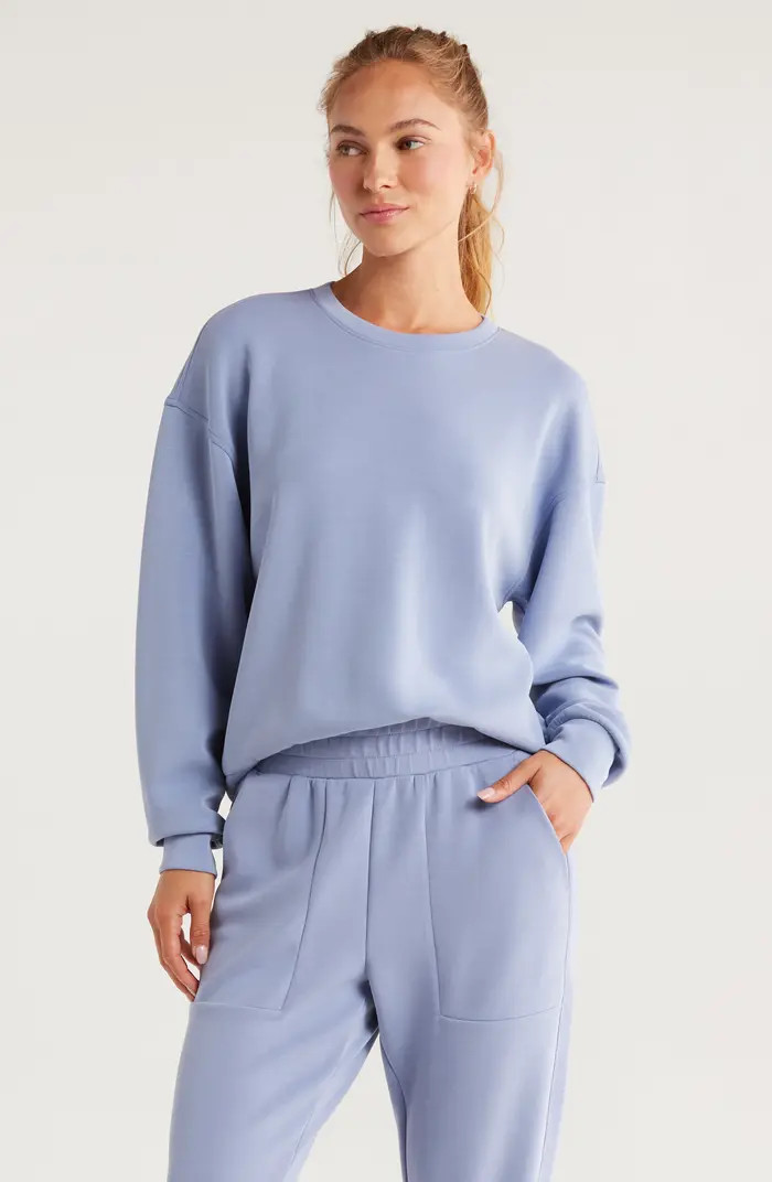 Ultrasoft Boxy Knit Crew Sweatshirt | Nordstrom