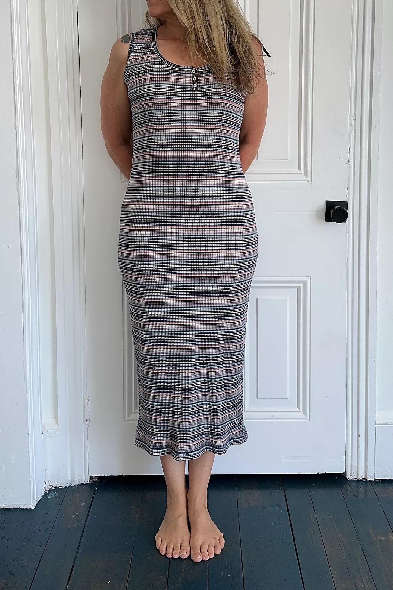 Vintage Ribbed Striped Tank Dress Selected by KA.TL.AK | Free People (Global - UK&FR Excluded)