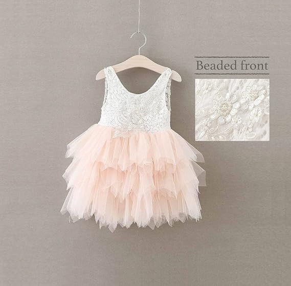 Topmaker Backless A-line Lace Back Flower Girl Dress | Amazon (US)