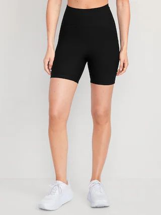 PowerLite Lycra® ADAPTIV Extra High-Waisted Biker Shorts for Women -- 6-inch inseam | Old Navy (US)