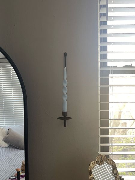 Pottery barn inspired wall candle sconce set! Linked my exact candlestick set too. Wall candlestick holder, wall candlestick sconce, candle sconce, modern candle sconce 

#LTKFindsUnder100 #LTKFindsUnder50 #LTKHome