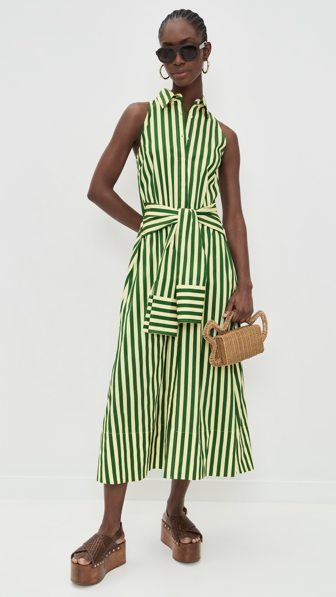 Inna Sleeveless Poplin Dress | Shopbop