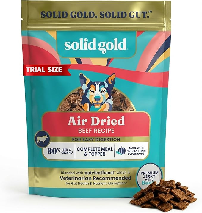 Solid Gold Air Dried Dog Food Toppers for Dry Food - Healthy Dog Treats w/Real Beef & Superfoods ... | Amazon (US)
