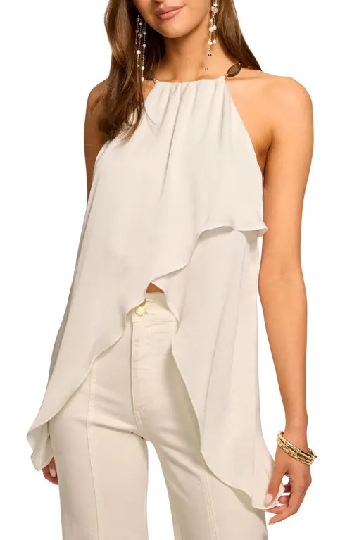 Ramy Brook Ayla Bead Detail Layered Top in Ivory at Nordstrom, Size Xx-Small | Nordstrom