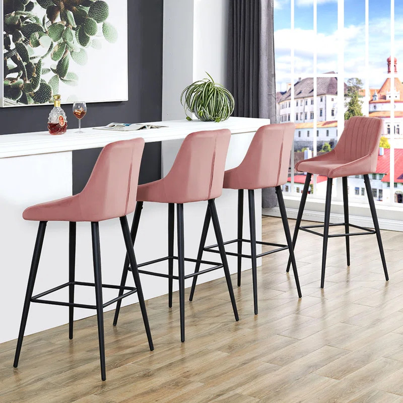 Scheel 30.7" Bar Stool (Set of 2) | Wayfair North America