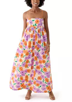 Women's Printed Empire Waist Maxi Dress | Belk