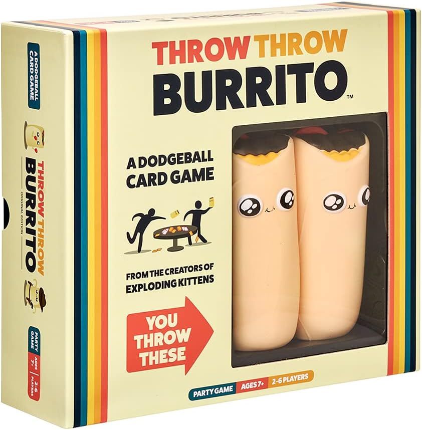 Throw Throw Burrito by Exploding Kittens - A Dodgeball Card Game - Family-Friendly Party Games - ... | Amazon (US)