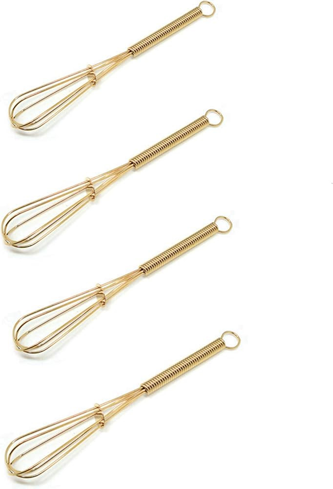 GEPOR Mini Whisks 5 inch 4Pcs Gold | Amazon (US)