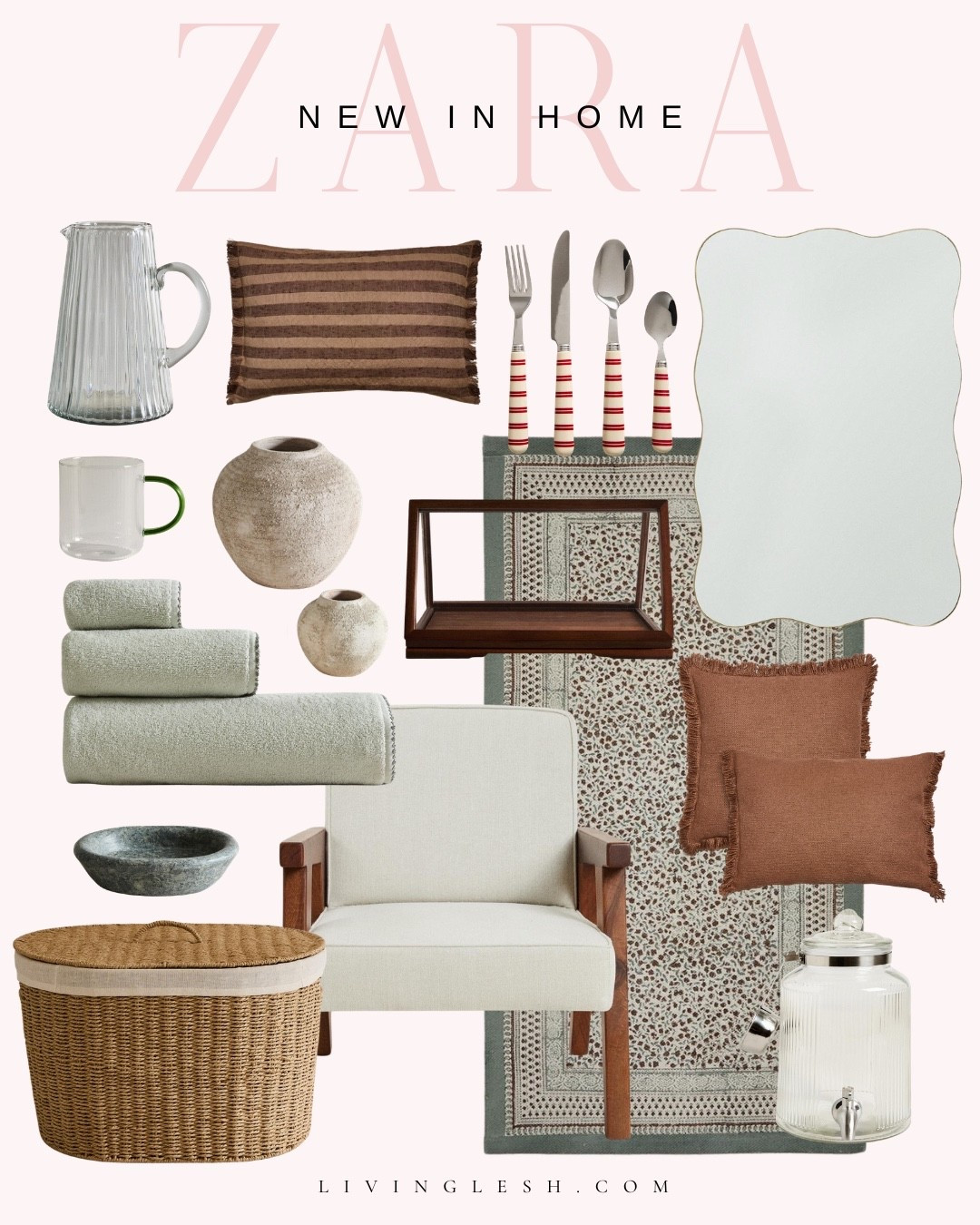 Zara | Zara home | Home finds | Home decor | Spring home decor | Rug | Mirror | Kitchen decor | Vase | Throw pillow | Chair | Bedroom decor | Living room decorr

#LTKSeasonal #LTKHome