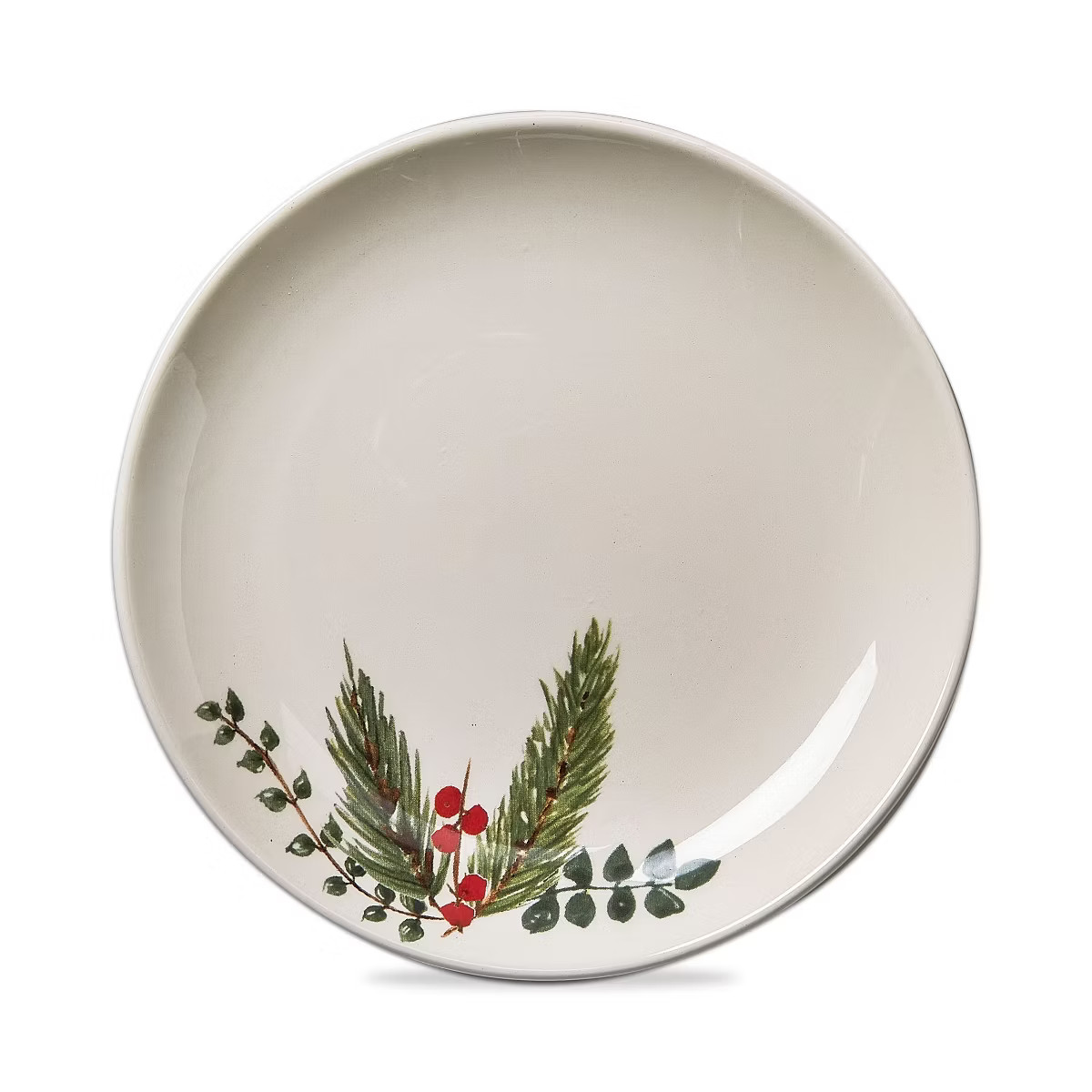tagltd Winter Sprig Ceramic Appetizer Plates - Multicolor Dining Plates, Dishwasher Safe, 7.5" Di... | Target