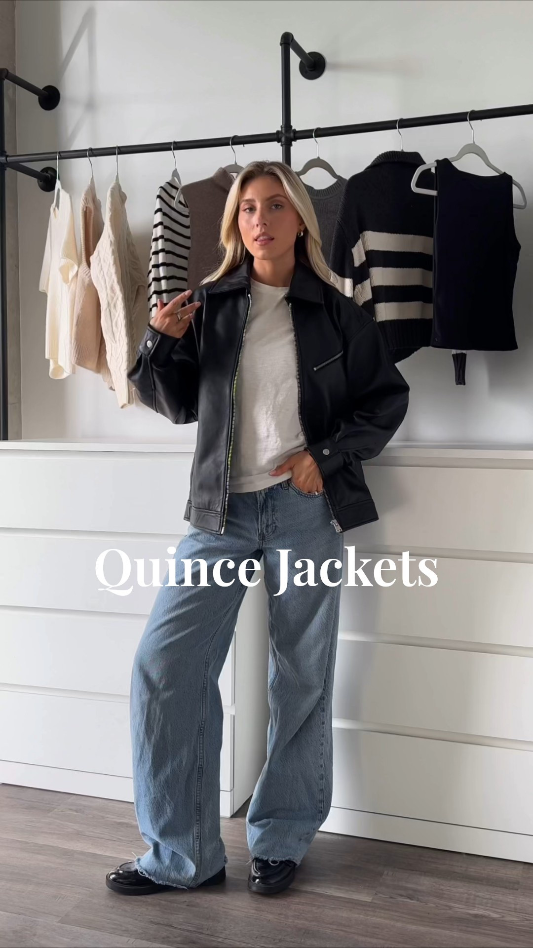 Quince leather Jackets I’m loving for autumn 🖤🍂 

#LTKSeasonal #LTKSaleAlert #LTKHalloween