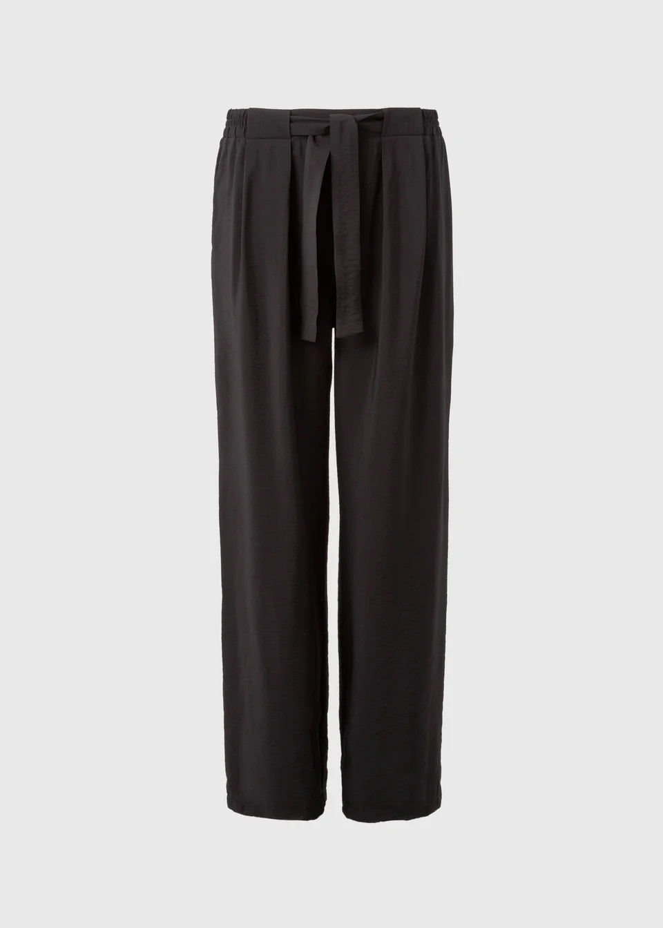 Black Tie Waist Wide Leg Trousers - Size 20 31 leg | Matalan (UK)