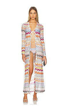 Missoni Long Cover Up in Muliticolor With White Base from Revolve.com | Revolve Clothing (Global)