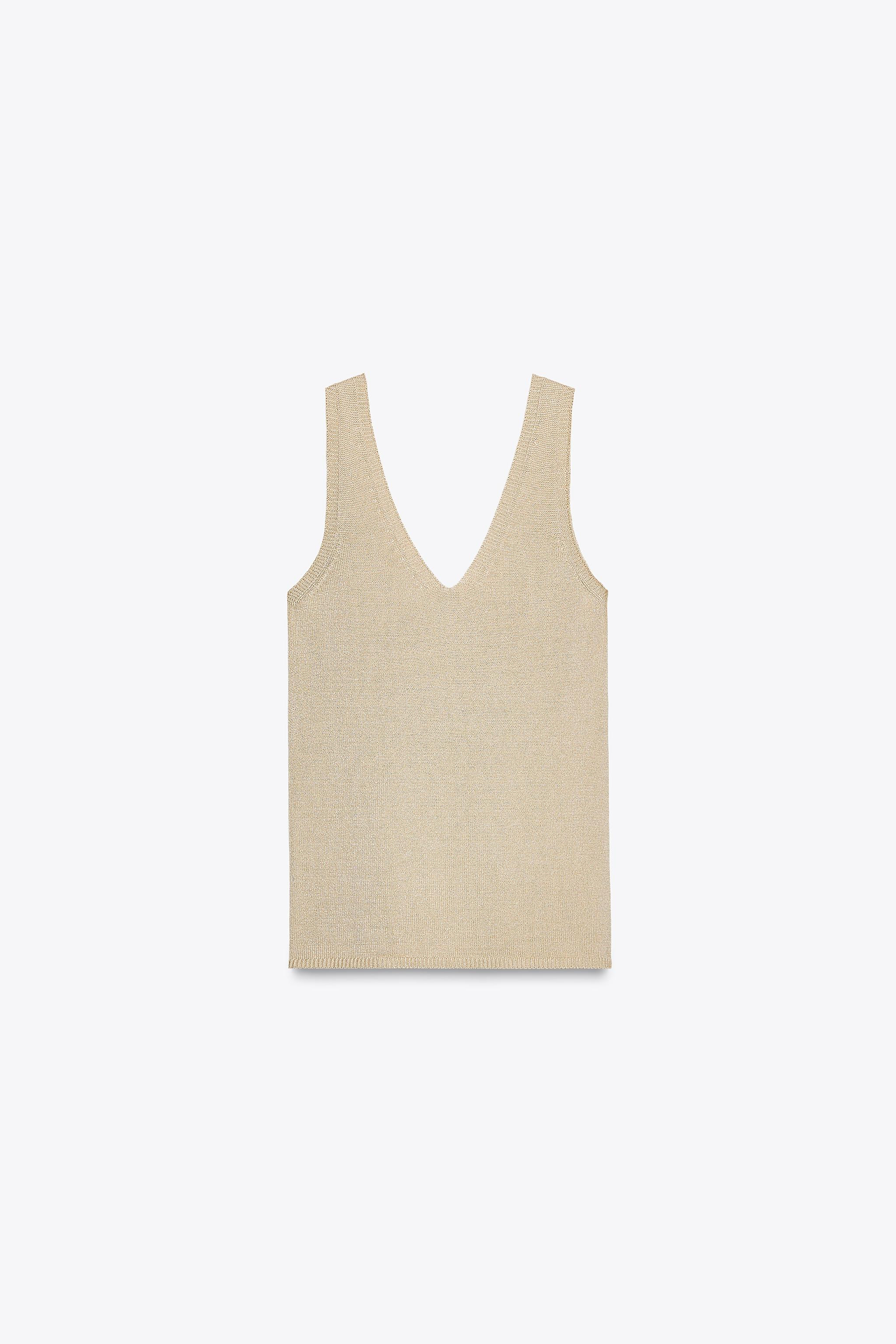 SLEEVELESS KNIT TOP | Zara US