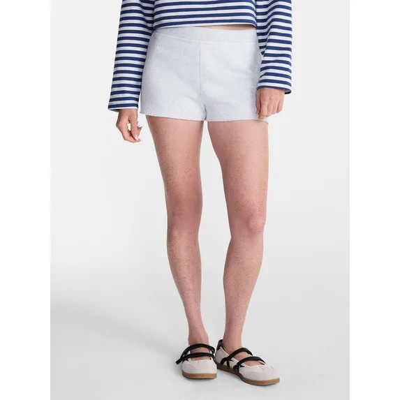 No Boundaries Ribbed Waistband Fleece Shorts, 2" Inseam, Women’s XXS-XXL | Walmart (US)