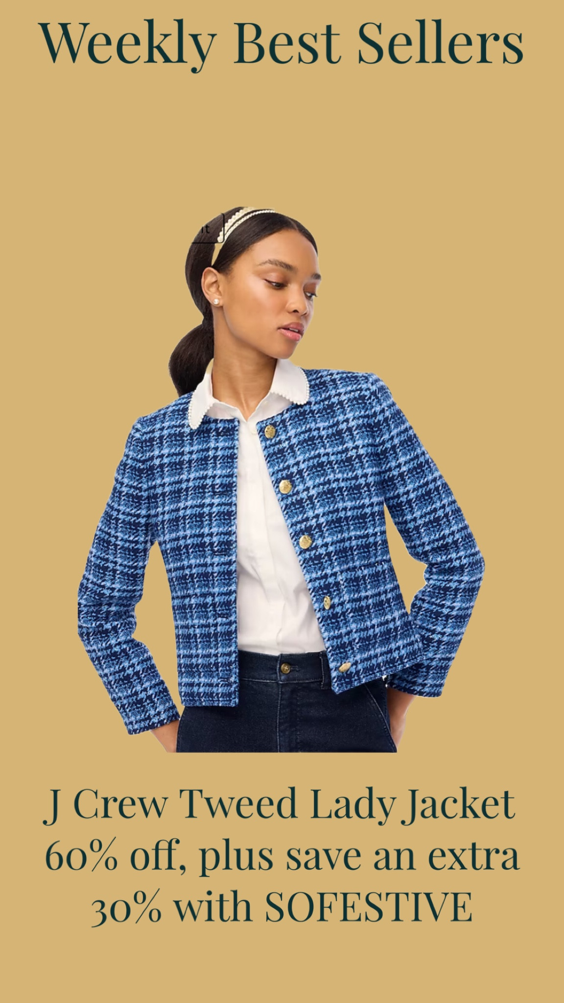Time to round up our weekly best sellers! This lady jacket is so cute and classic. It’s 60% off right now + save an extra 30% with code SOFESTIVE! 

#LTKsalealert #LTKworkwear #LTKplussize