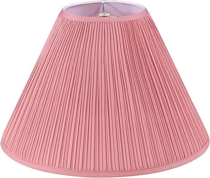 Aspen Creative 33027, Hardback Empire Transitional Spider Lamp Shade, Mushroom Pleated Rose Pink ... | Amazon (US)