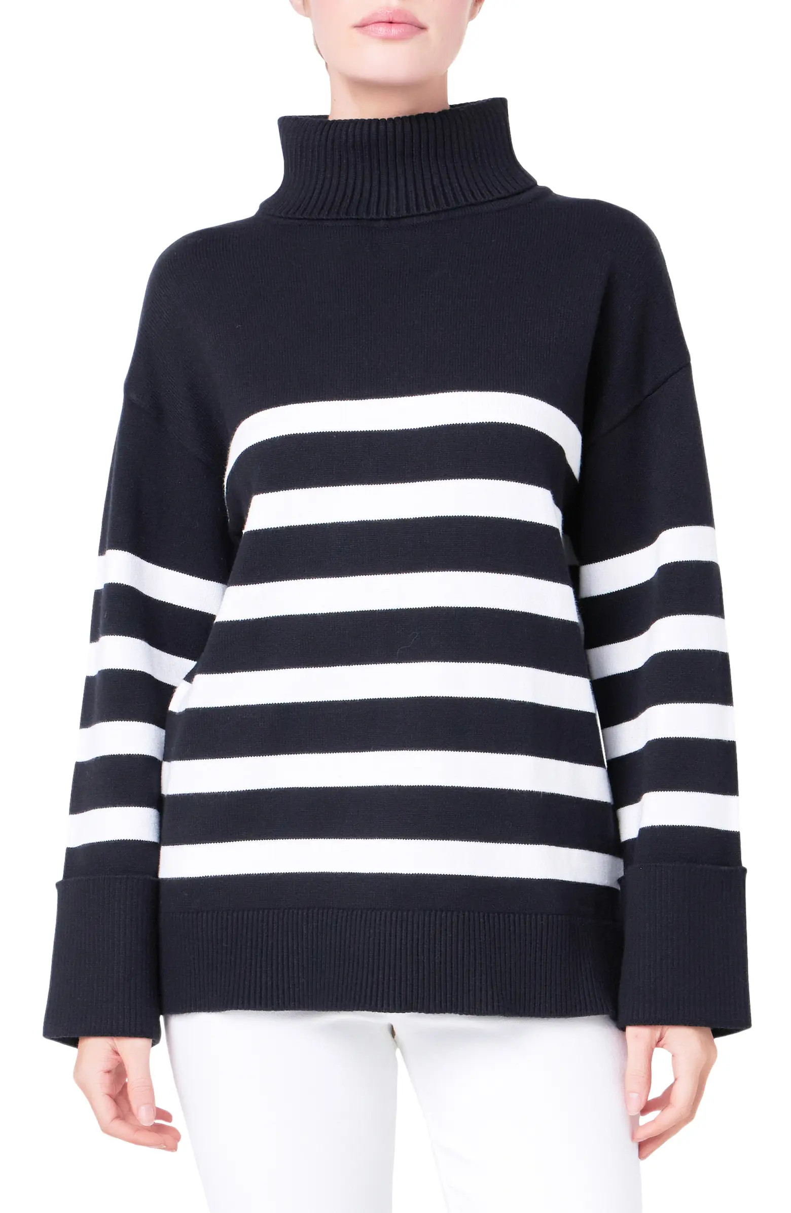 Stripe Turtleneck Sweater | Nordstrom