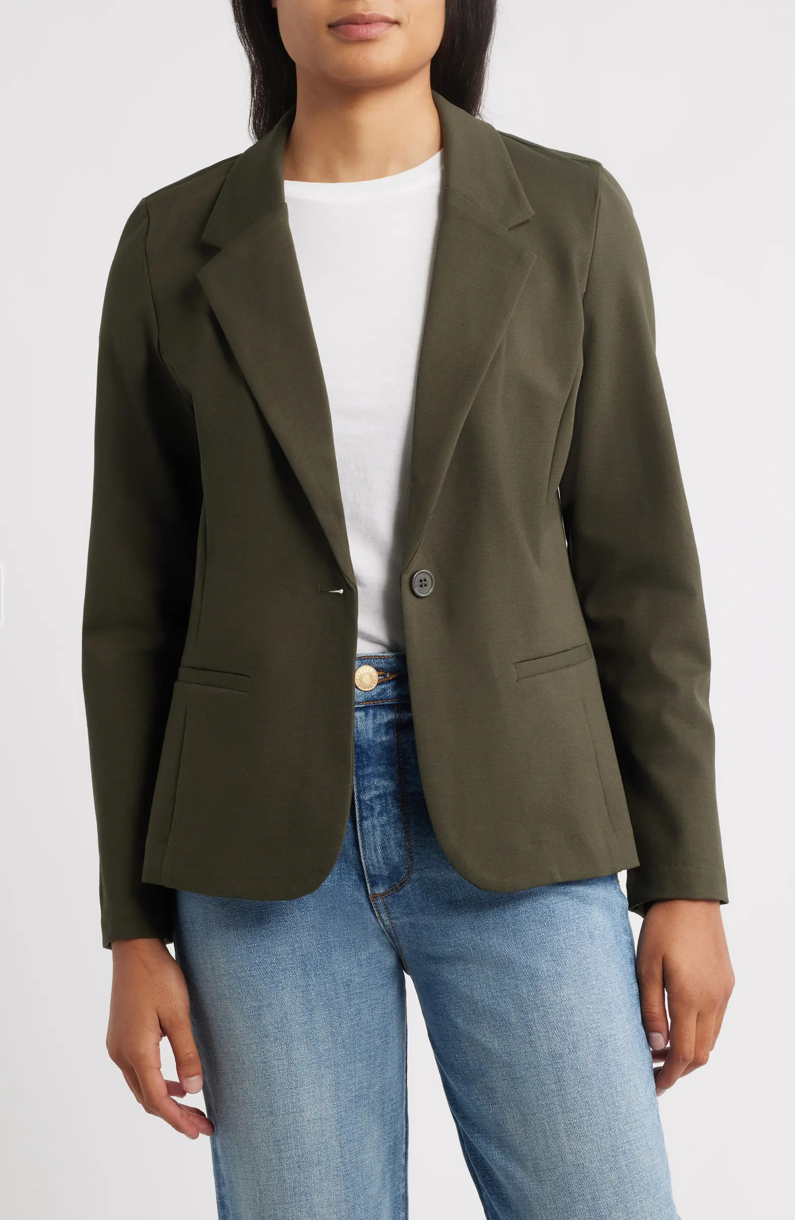 Liverpool Fitted Knit Blazer | Nordstrom