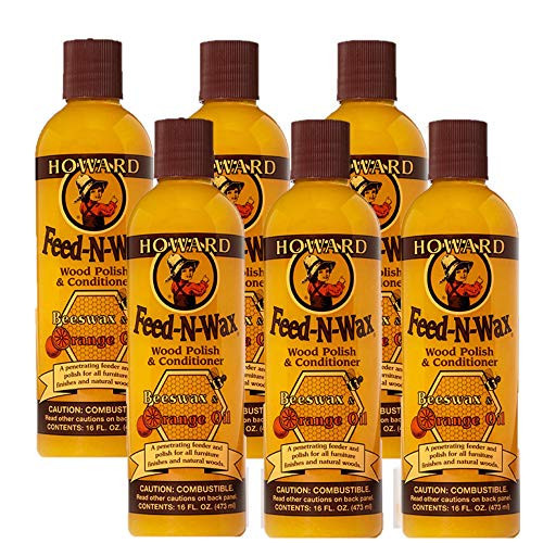 Howard Products Feed-N-Wax Wood Polish & Conditioner, Orange (6, 16 oz) | Amazon (US)