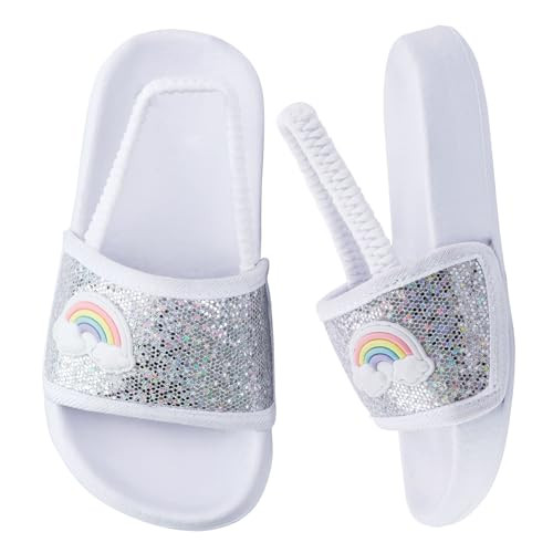 Kids Flip Flops Sandals Toddler Boys Girls Sequin Slides Shower Beach Pool Shoes Slip on Summer S... | Amazon (US)