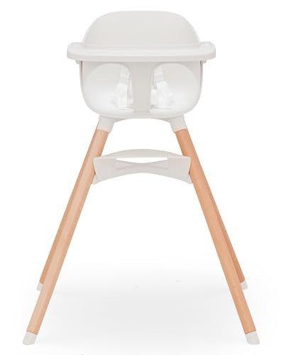 Lalo The Chair Convertible 3-in-1 High Chair for Babies & Toddlers, Dishwasher Safe Tray, Adjustable Footrest, Coconut | Amazon (US)