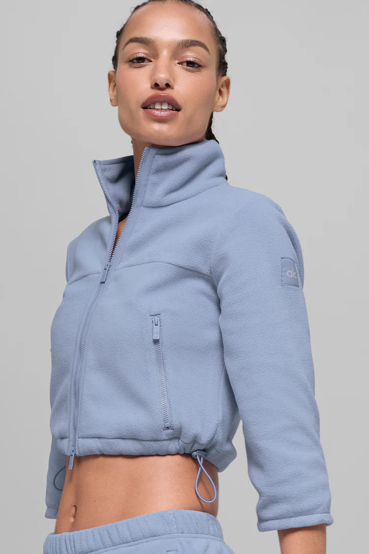 Polar Fleece Retreat Cropped Jacket | Alo Yoga (US)