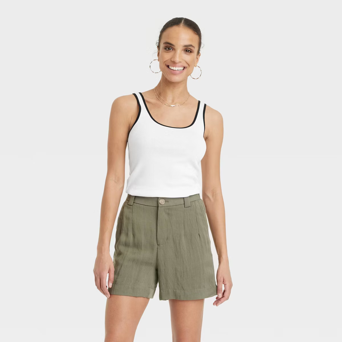 Women's Slim Fit Layered Tank Top - A New Day™ | Target
