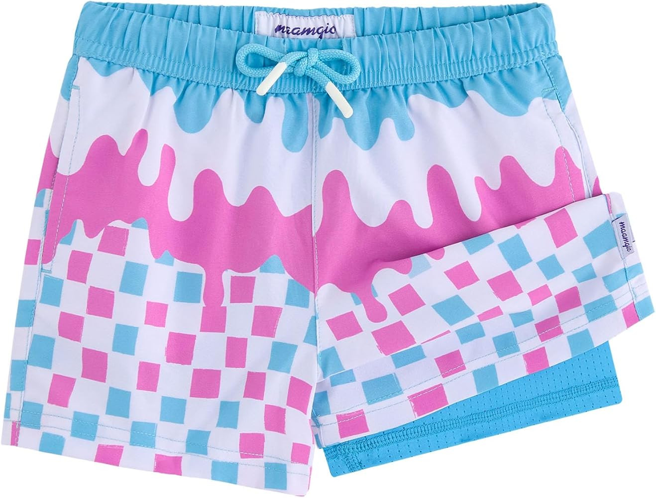 maamgic Boys Swim Trunks with Boxer Brief Liner Recycled Silky-Smooth Swim Shorts Stretch Toddler... | Amazon (US)