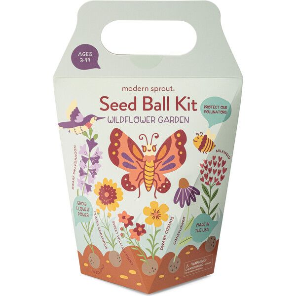 DIY Seed Ball Kit, Wildflower Garden | Maisonette