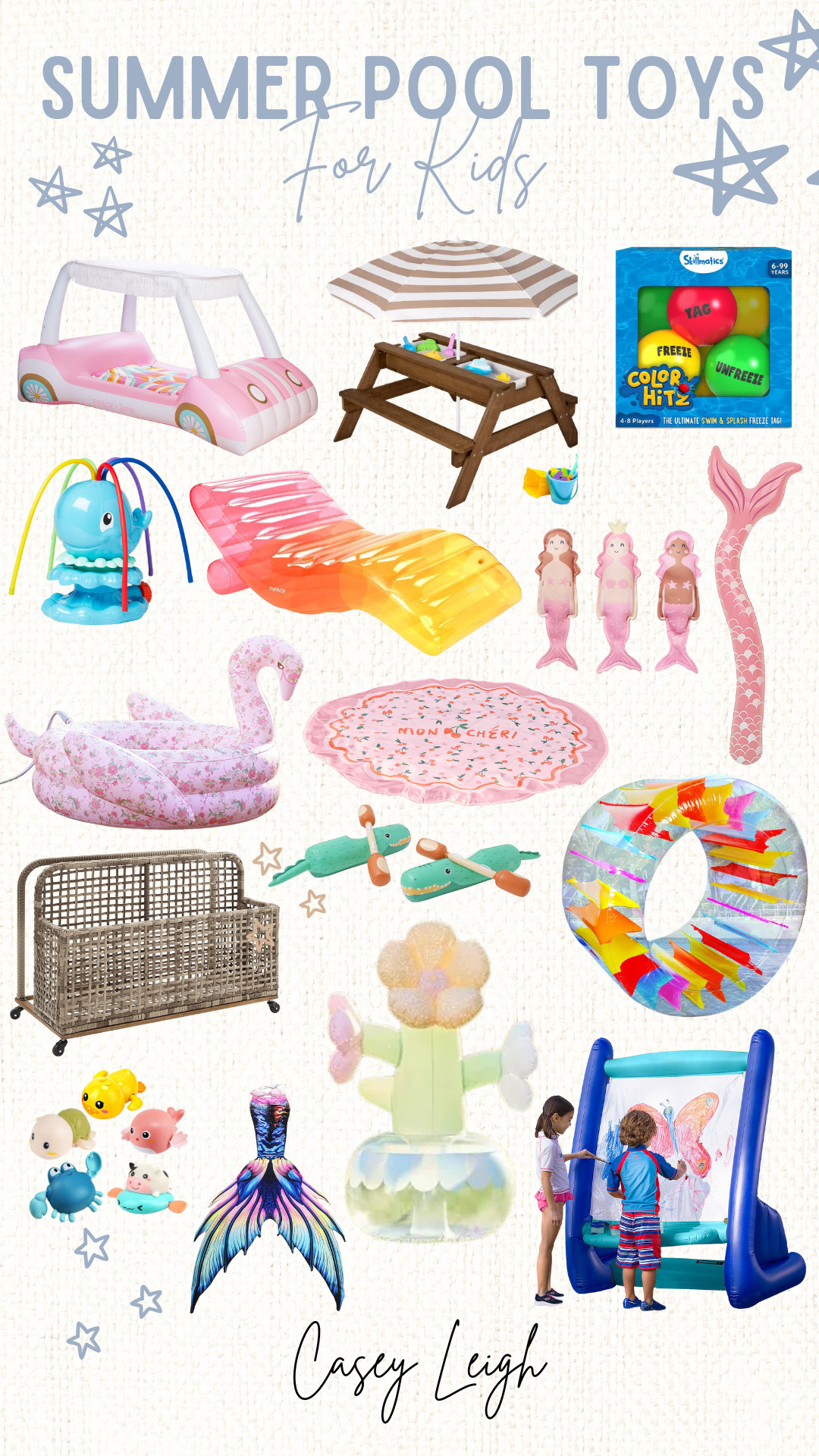 🌊 Pool day, but make it extra fun ☀️
These Amazon finds are summer must-haves for the little ones — from splash pads and sprinklers to the cutest floats and toys they’ll play with all season long.
💧 Which one is your kid’s favorite?! 

 #LTKSwim #LTKKids #LTKFamily