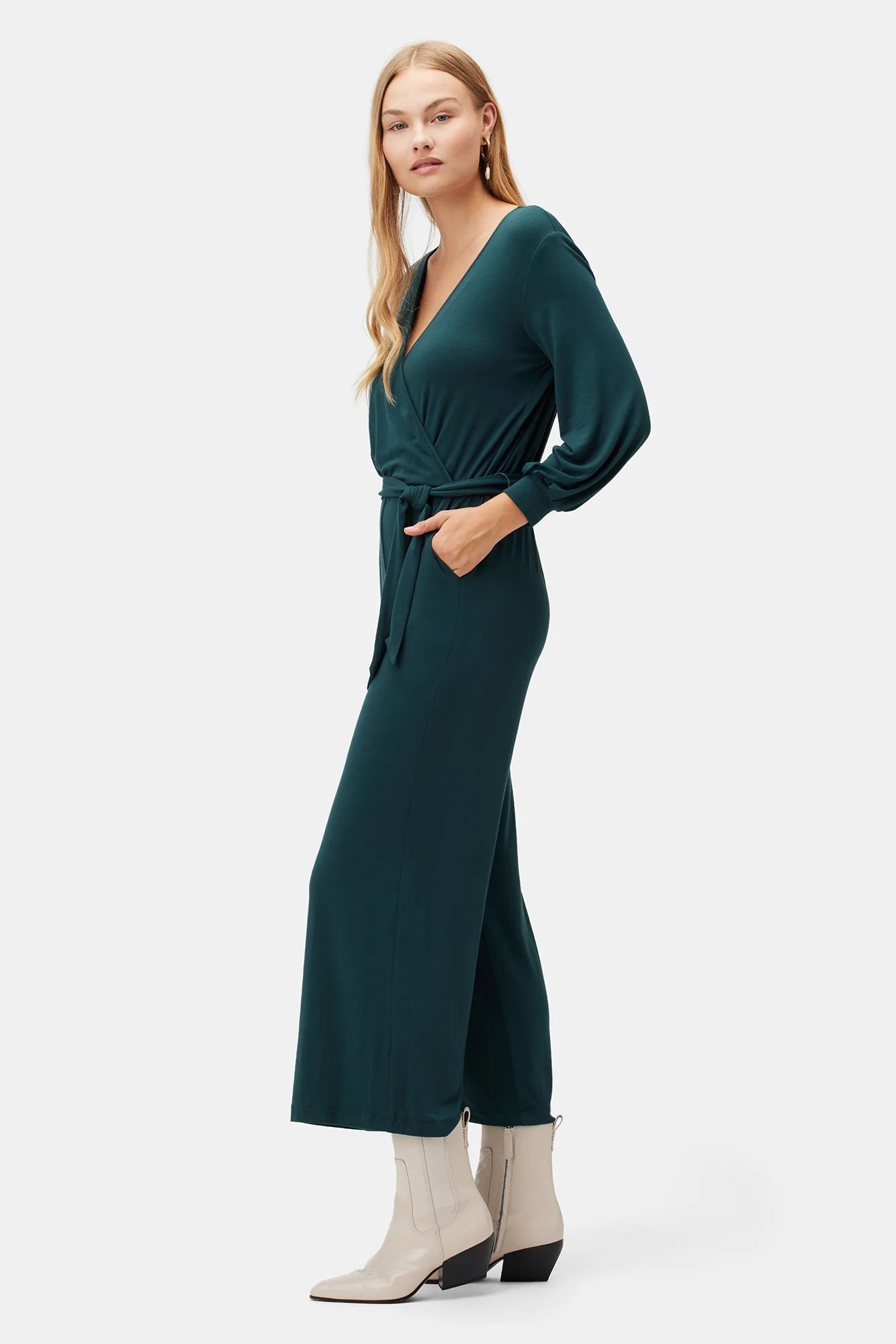 Everley Modal Jumpsuit - Darkest Spruce | Amour Vert