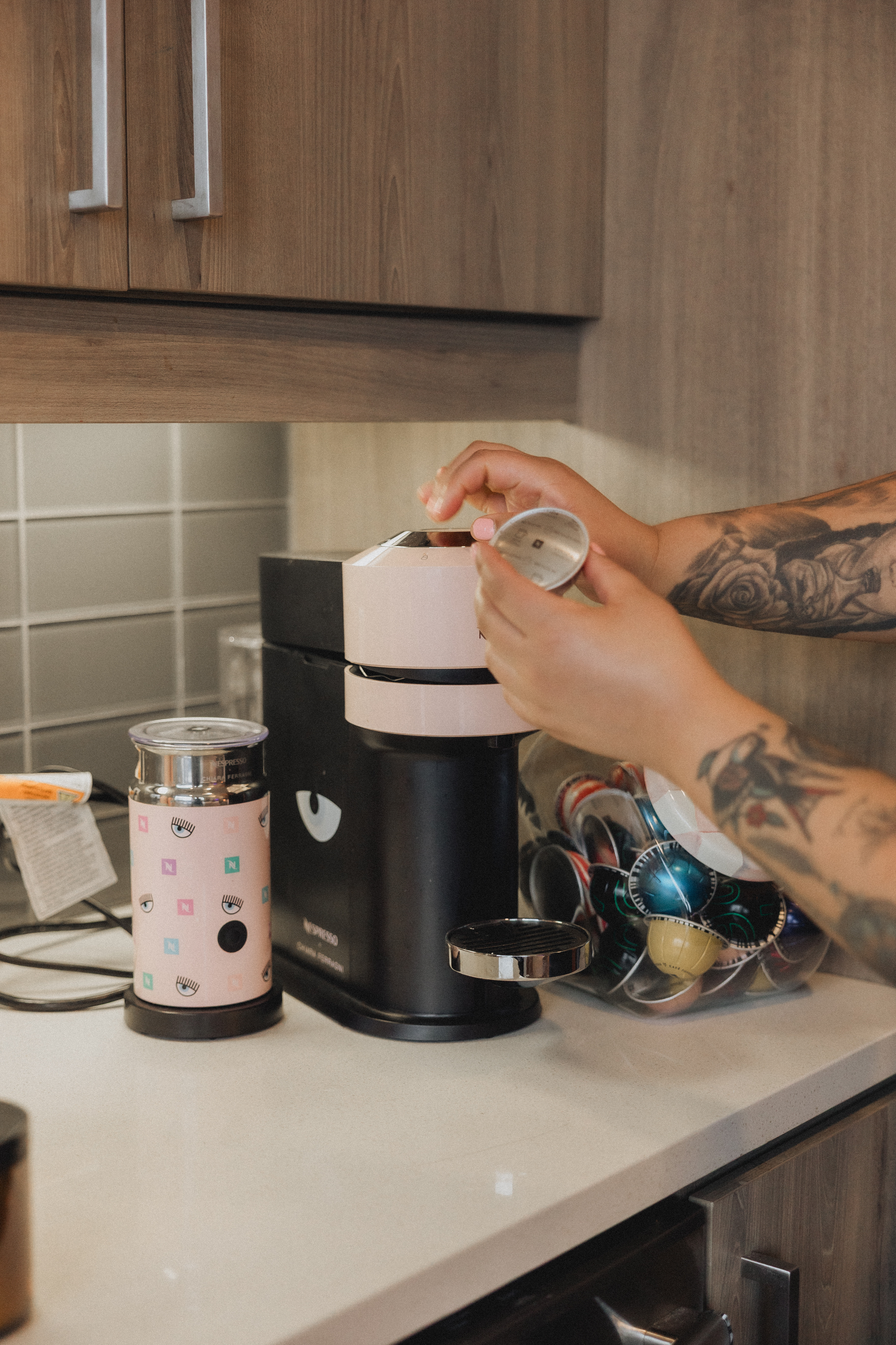 My Nespresso machine and milk frother are two kitchen essentials I use every single day. They make it so easy to create coffee shop style lattes, cappuccinos, and iced coffee at home in just a few minutes. If you love a simple morning routine and want great coffee without leaving the house, this duo is absolutely worth it.

#LTKdayinmylife #LTKgrwm #LTKHome