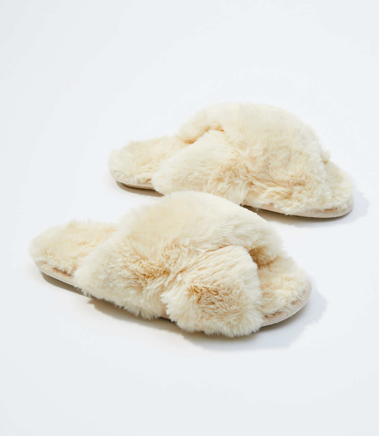 Faux Fur Slide Slippers | LOFT | LOFT