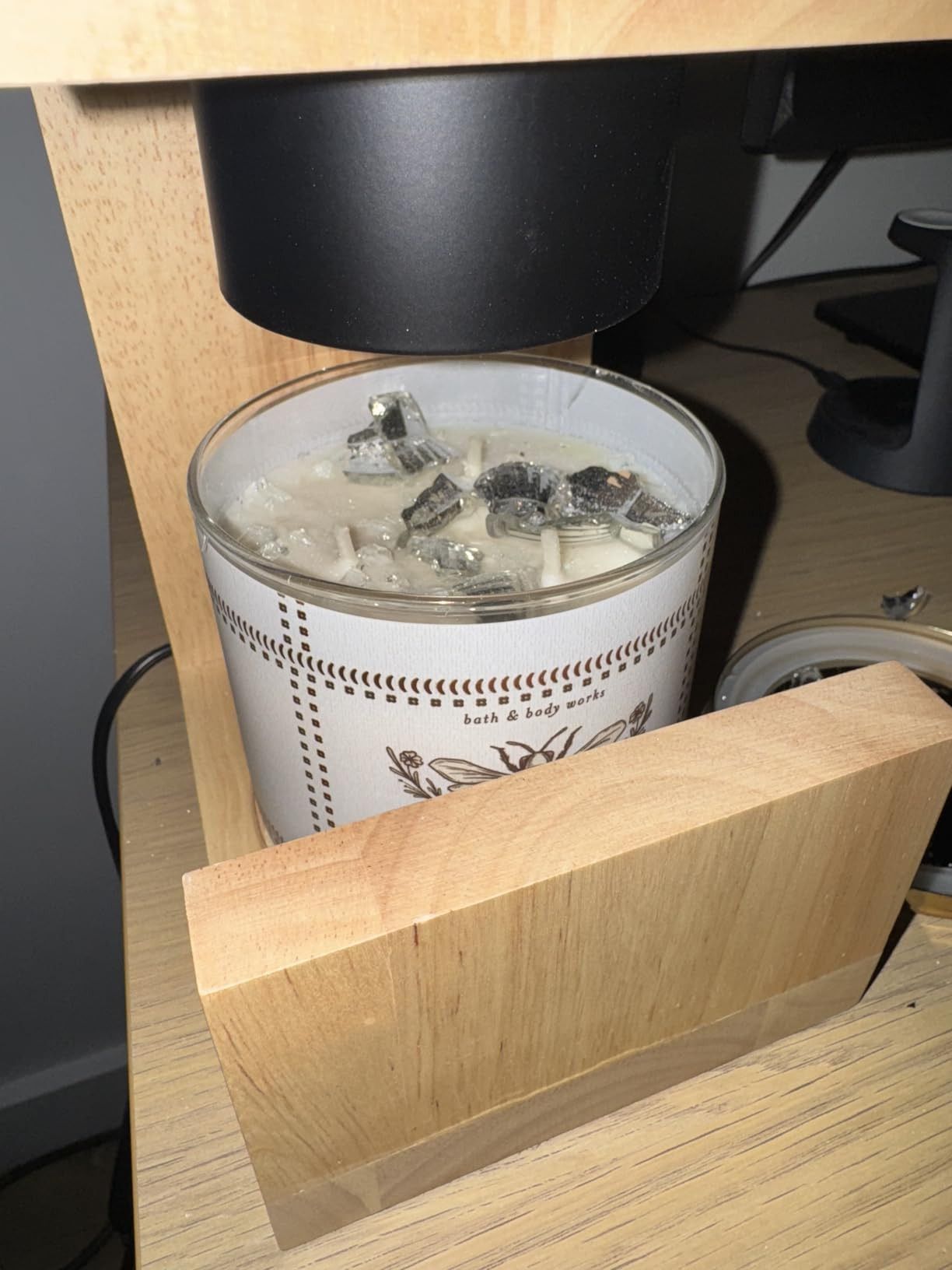 Candle Warmer Lamp, with 2 Bulbs,Timer & Dimmer,Simple Natural Wood,Compatible Up to 4.5 inch Can... | Amazon (US)