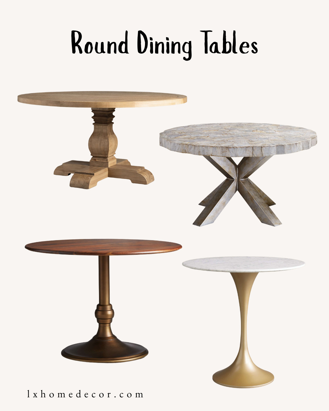 Elevated Dining Room Mood ✨

The right dining table sets the tone for the entire home. I’m loving these sophisticated round styles—especially the mix of natural stone and pedestal bases. They feel like art pieces while still being totally functional for family dinners. Shop my top high-end picks!

#LTKhome #InteriorDesign #DiningRoomGoals #HighEndDecor #ModernFurniture 

 #LTKOver40 #LTKHome #LTKSaleAlert