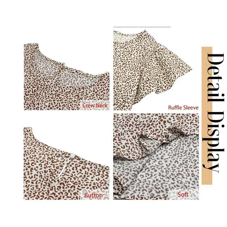 Fantaslook Dresses for Women Summer Casual Boho Dress Floral Print Ruffle Sleeve Midi Beach Dress... | Walmart (US)