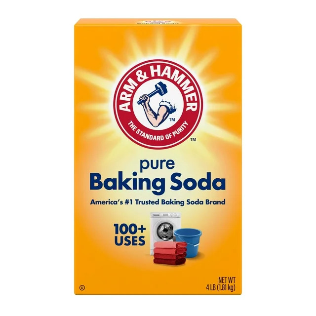 ARM & HAMMER Pure Baking Soda, For Baking, Cleaning & Deodorizing, 4 lb Box | Walmart (US)