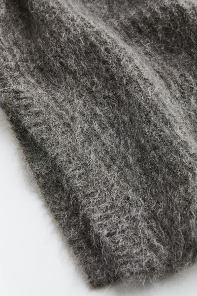 Oversized Wool-blend Sweater - Dark gray melange - Ladies | H&M US | H&M (US)