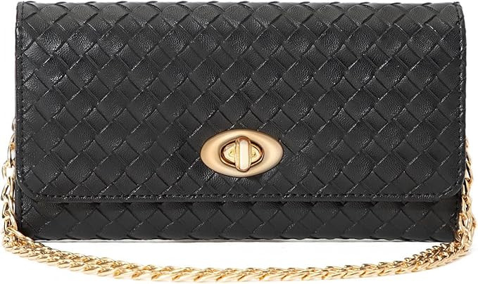 U+U Crossbody Bags for Women, PU Leather Small Shoulder Handbags Wallet Purse with Removebale Cha... | Amazon (US)