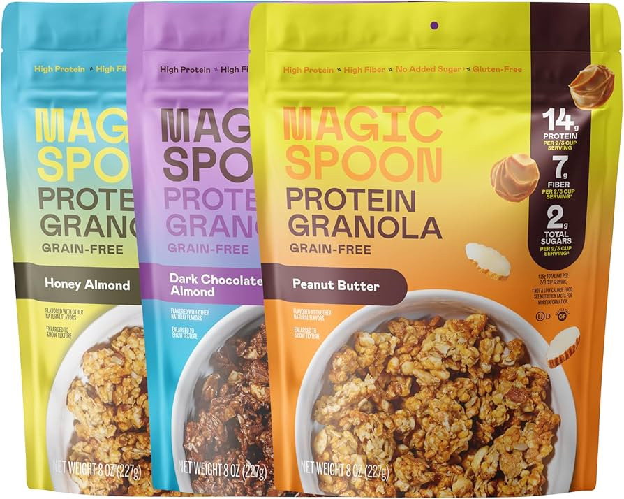 Magic Spoon Protein Granola - High Protein Granola, Keto Friendly, Low Sugar, Grain Free, Healthy... | Amazon (US)