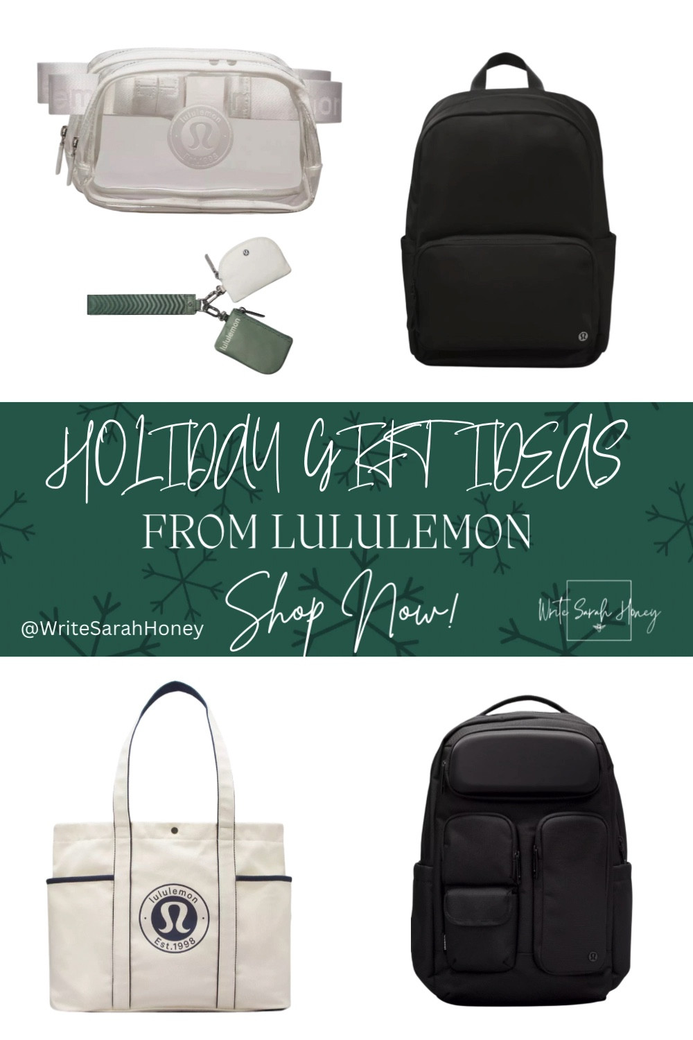 Shop Now before they are sold out! Don’t Know What to Get? Let Our Holiday Gift Guide Help You! Shop Now! FOLLOW WRITE SARAH HONEY FOR MORE GIFT IDEAS! 

#HolidayGiftGuide
#PerfectGiftIdeas
#GiftsForEveryone
#HolidayShoppingMadeEasy
#GiftInspiration
#BestGifts2025
#HolidayGifts
#GiftingSeason
 #Lululemon #ActiveWear#LululemonStyle #ComfortAndStyle #StayActive #LululemonLife

#LTKGiftGuide #LTKHoliday #LTKItBag