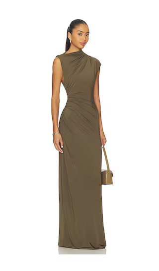 Auda Gown in Olive | Revolve Clothing (Global)