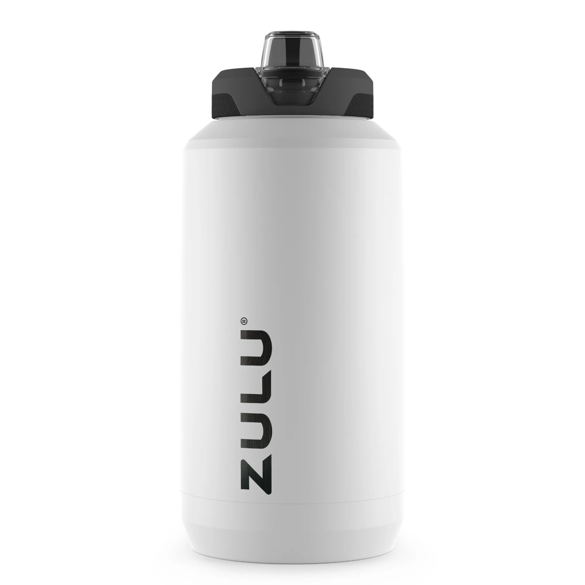 ZULU Goals 64 fl oz. Half Gallon Stainless Steel Jug Water Bottle, White | Walmart (US)
