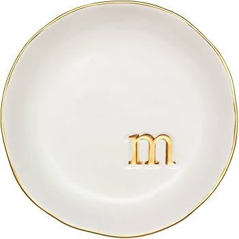 COLLECTIVE HOME - Ceramic Jewelry Tray, Decorative Trinket Dish for Rings Earrings Necklaces Brac... | Amazon (US)