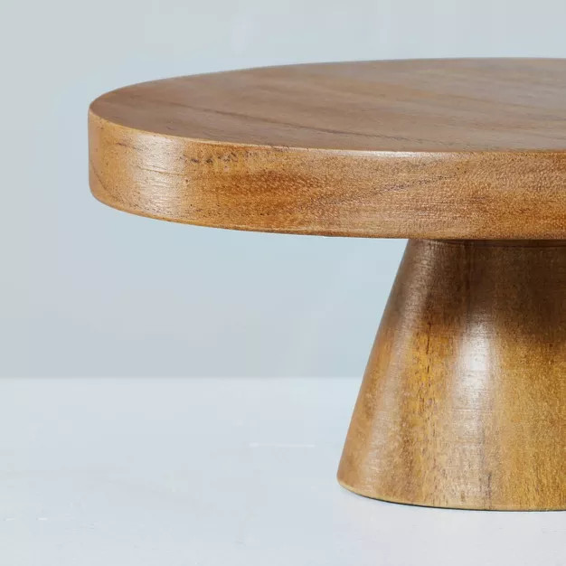 Small Wood Cake Stand Brown - Hearth & Hand™ with Magnolia | Target