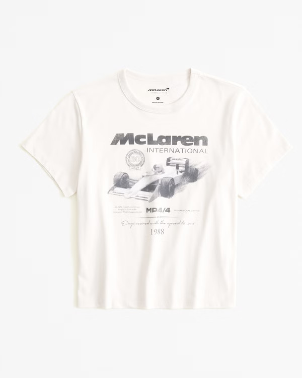 Short-Sleeve McLaren Graphic Skimming Tee | Abercrombie & Fitch (US)