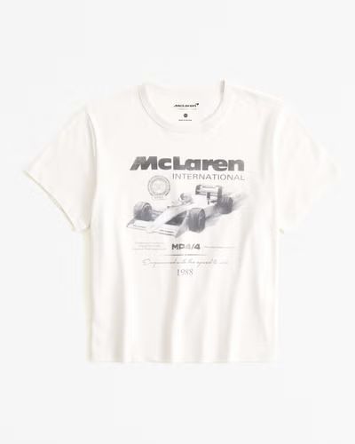 Short-Sleeve McLaren Graphic Skimming Tee | Abercrombie & Fitch (UK)