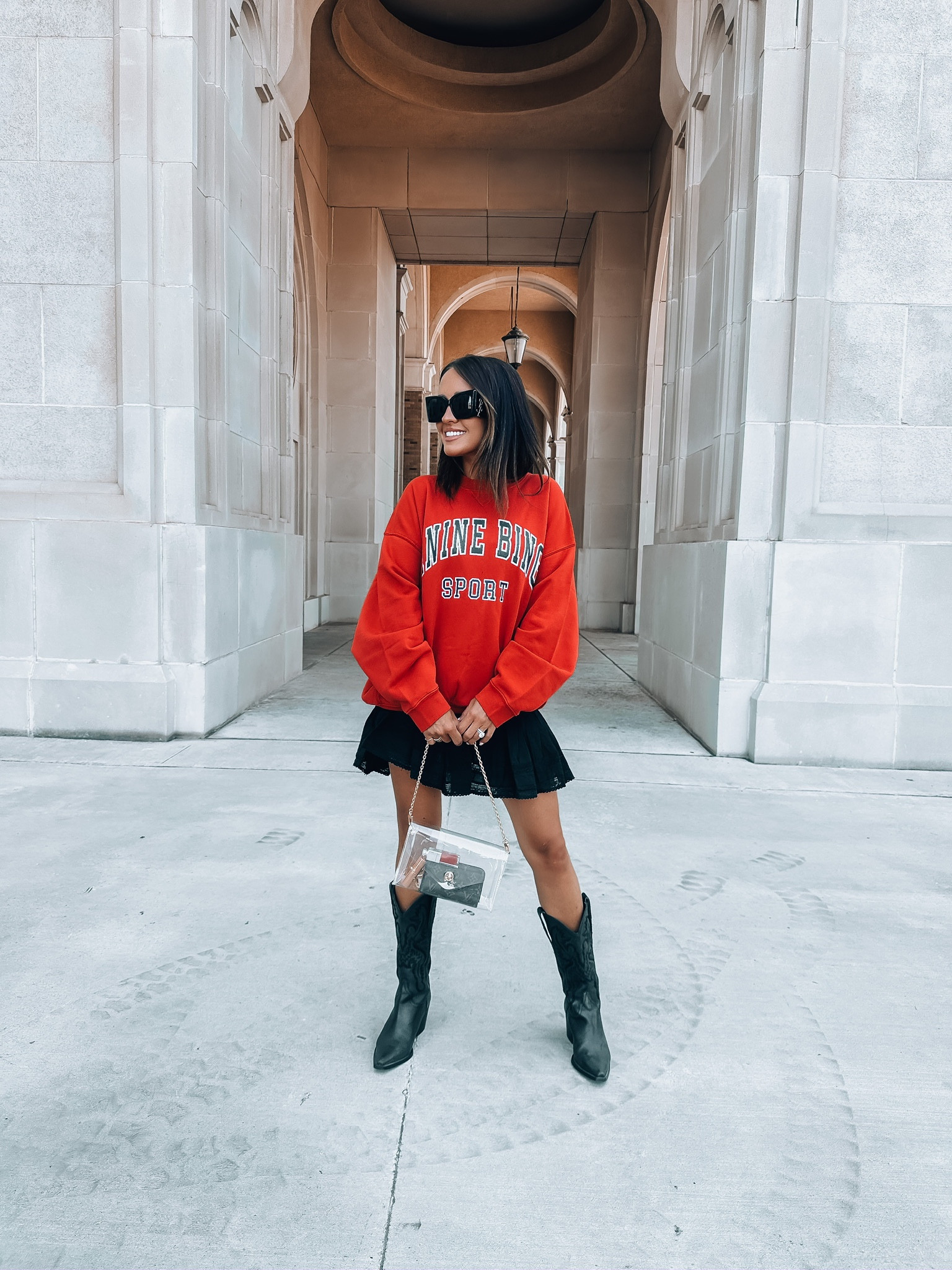 Red and black game day outfit! 

#LTKFind #LTKstyletip #LTKSeasonal