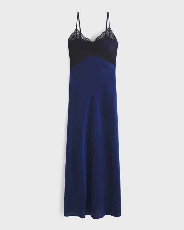 The A&F Julia Slip Lace Maxi Dress | Abercrombie & Fitch (US)